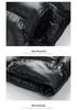 2024 Graphene Lined Down Jacket: Top Heat Storage, Warm, Waterproof, Anti-down, Black Tech Fabric.