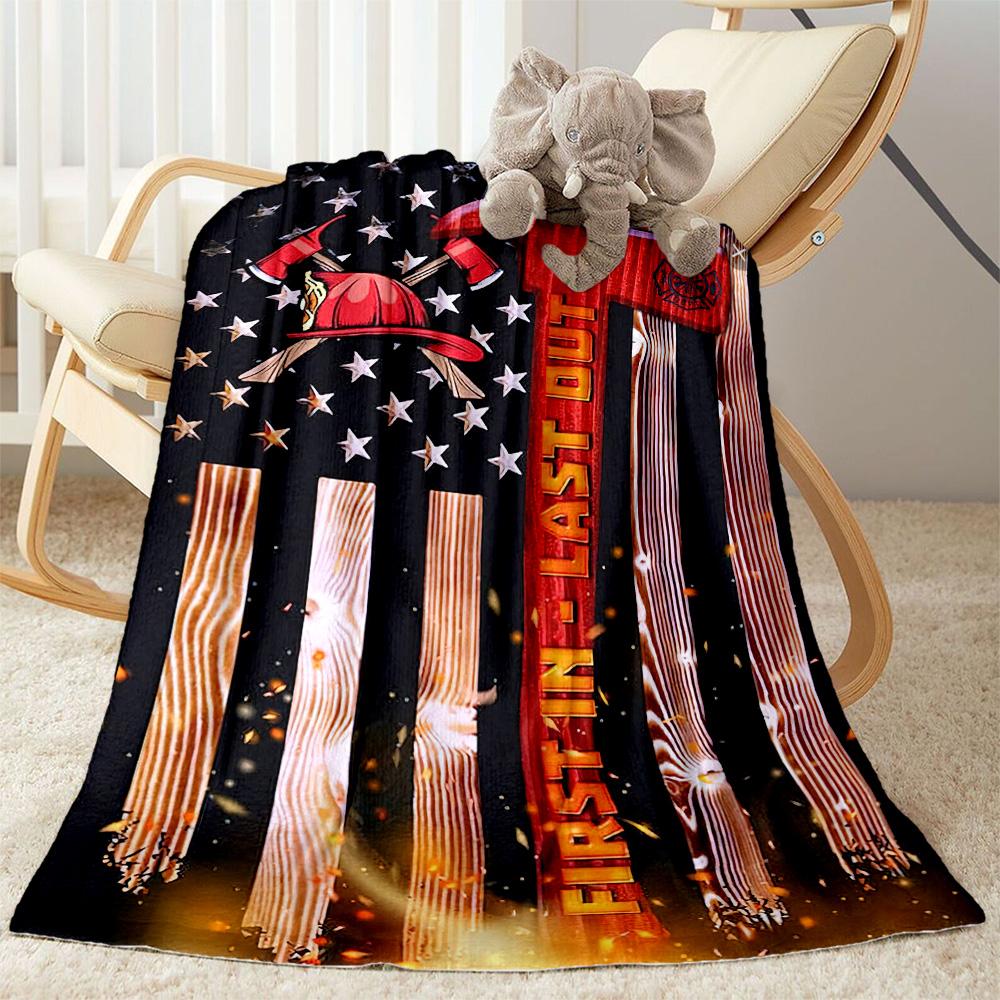 Firefighter Tribute Blankets are suitable for living rooms,making them an ideal choice for outdoor travel and gifts.