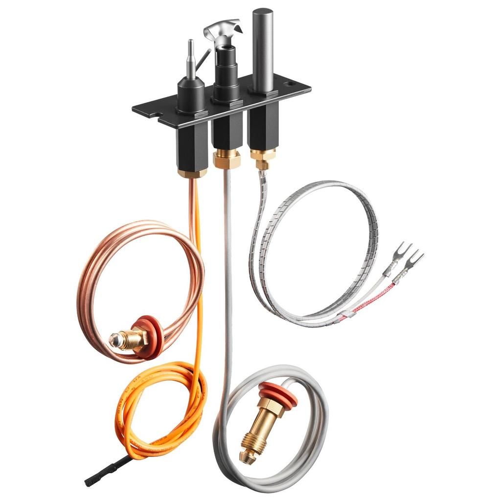 Gas Pilot Assembly, OE 485-510A,4021-736,2103-010 Fireplace Gas Pilot Assembly Kit, Natural Gas Ignition Replacement, Compatible with Quadra-Fire,