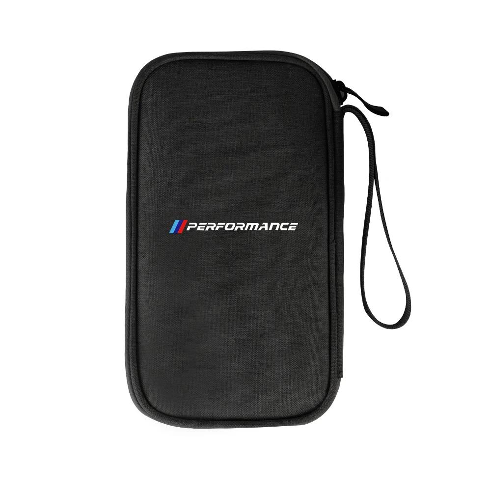 BAGD7 2026 Car Sticker Car Organizer Portable Key Storage Bag For BMW M Performance M5 320 325 E28 E30 E34 E36 E39 E46 X5 X6 F01 F02