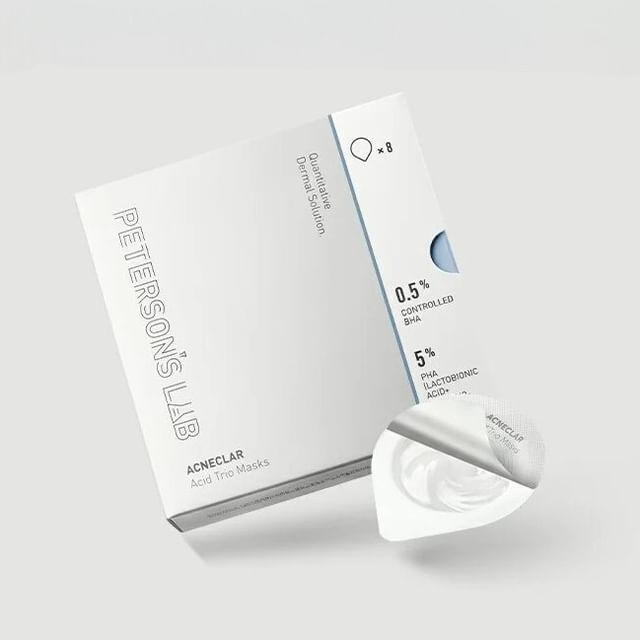 PETERSON S LAB - Кислотные маски-трио Acneclar Set (5g x 8pcs)