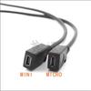 0.25 meters C-type charging data cable adapter, USB 3.1 male to Micro mini USB female cable, 90 degree right angle,