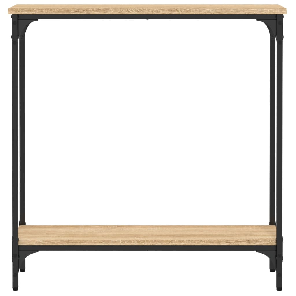 Sonoma-Eichen-Konsolentisch, Flurbeistelltisch zur Aufbewahrung, 75x22,5x75 cm