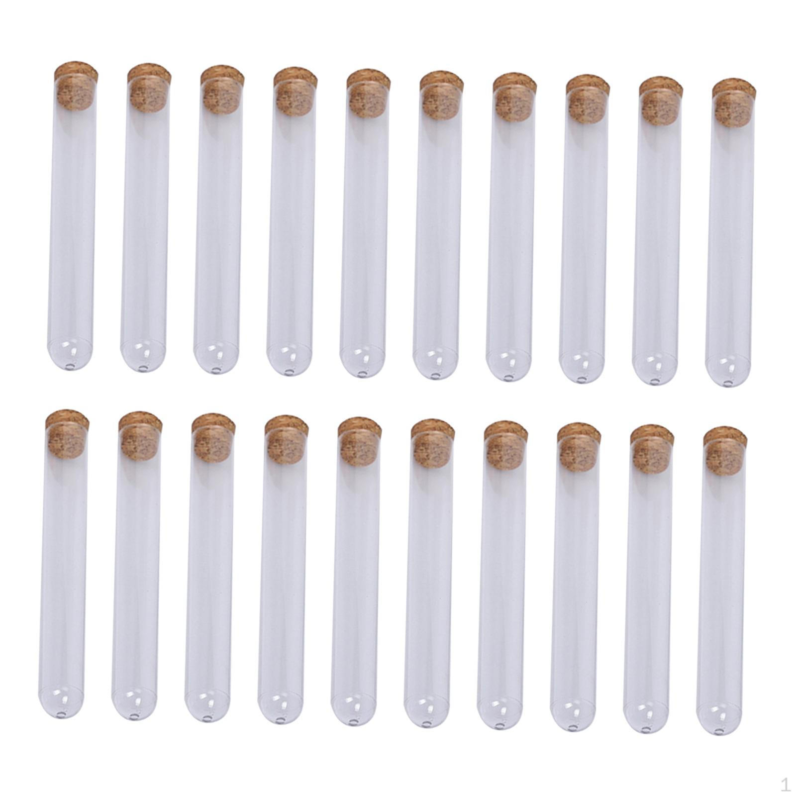 

20 пробирок с пробками, для хранения бисера, универсальные, для хранения образцов для растений 12mmx100mm
