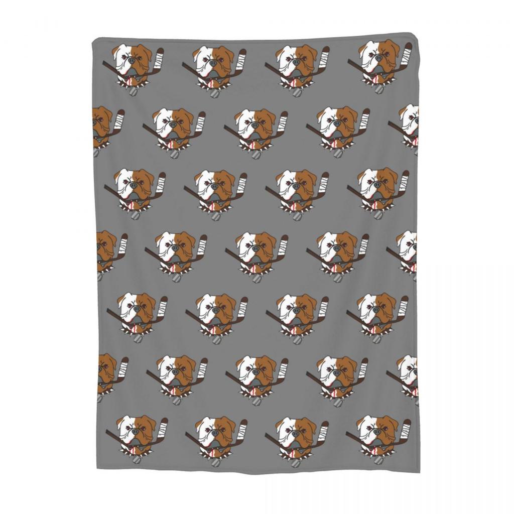 SHORESY Sudbury Bulldogs Logo Blanket Soft Warm Flannel Throw Blanket Bedspread for Bed Living room Picnic Travel Home Sofa