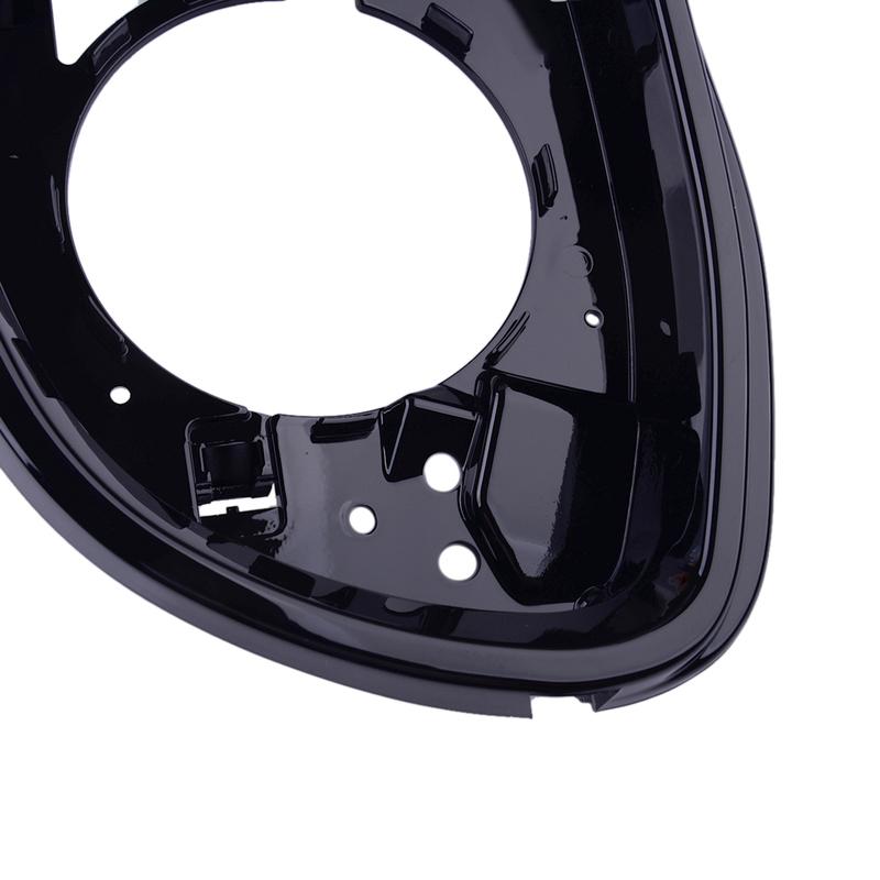 Glossy Black Car Left Rearview Door Side Mirror Housing Frame Trim Fit for BMW X3 F25 X5 F15 X4 F26 X6 F16 2015 2016 2017 ABS