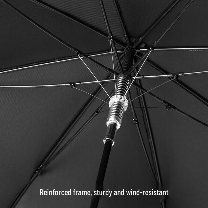 ZUODU Business Windproof Straight Umbrella with Sandalwood Handle