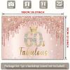 2D Diamond Crown 60 Fabulous 60th Birthday Party Background