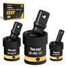 TOLESA Socket Conversion Adapter, Set of 3, Drive Size Conversion Impact Socket Adapter, Compatible with 6.35mm (1/4"), 9.5mm (3/8"), and 12.7mm (1/2