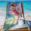 Game Reimu Hakurei T-Touhou P-Projects Towel Sports Quick Dry Travel Camping Gear Sandproof Soft Light Large Beach Towel