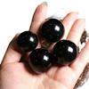 Natural Obsidian Polished Black Crystal Ball Home Decor Ornament