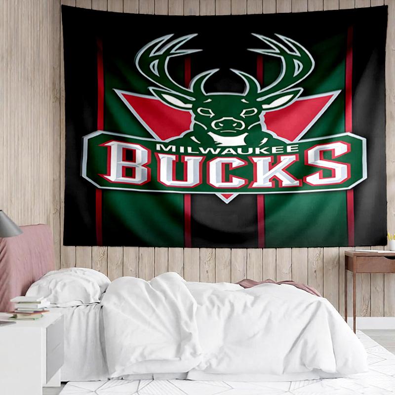 1PC Bucks Team Logo Artwork Quick-Dry Tapestry, Unique Design Tapestry, Suitable for Bedroom,Livingroom, Playroom,Heartwarming Holiday Gifts