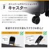 Expandable Suitcase Black Black [Konan Original] KWH14-0323-BK