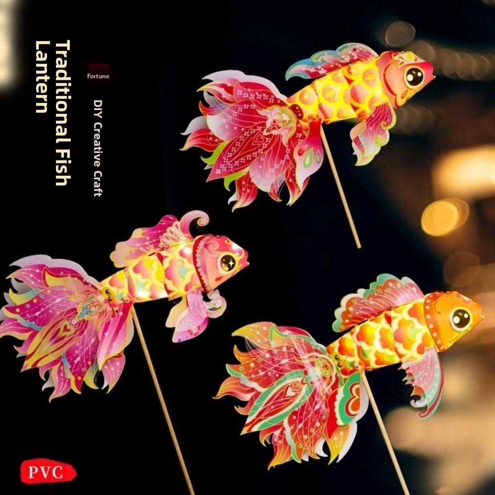 Blessings Fish Lantern Handmade Diy Handheld Goldfish   Lantern  Celebration