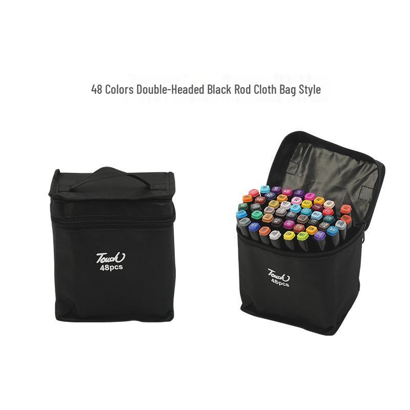 Dual-Tip Alcohol Oil-Based Marker Set for Kids - Colorful Watercolor Drawing Pens