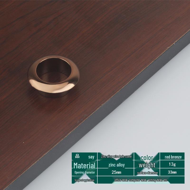 Round Cable Grommet: Desk Cable Organizer & Ventilation Cover