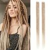 2Pcs Ombre Synthetic Hair with Hair Clip Hippie Dreads Hairpiece  for Hip Hop and Music Festivals