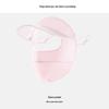 Riya Women's Ice Silk Anti-UV Sunscreen Mask - Thin, Breathable, Blush Gradient, Full Face Coverage