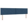 Box Spring Bed with Mattress and Headboard Blue 200 X 200 Cm Fabric