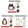 Animal Shaped Desktop Picture Frame Cat Bear Design Photo Display Rack Wooden Photo Frame  Home