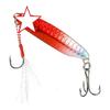 Colored Artificial Lures Features Double Hook and Slow Sinking Properties for Enhancing Fish Attraction