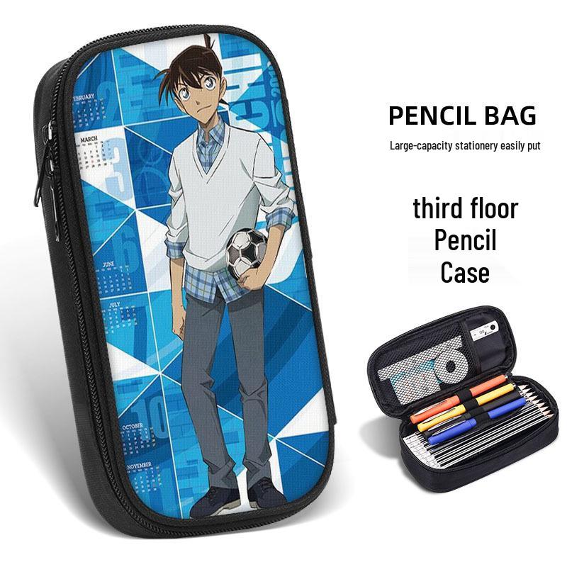 Detektiv Conan Kaito Kid Federmäppchen, Schulbedarf für Kinder, Jungen & Mädchen