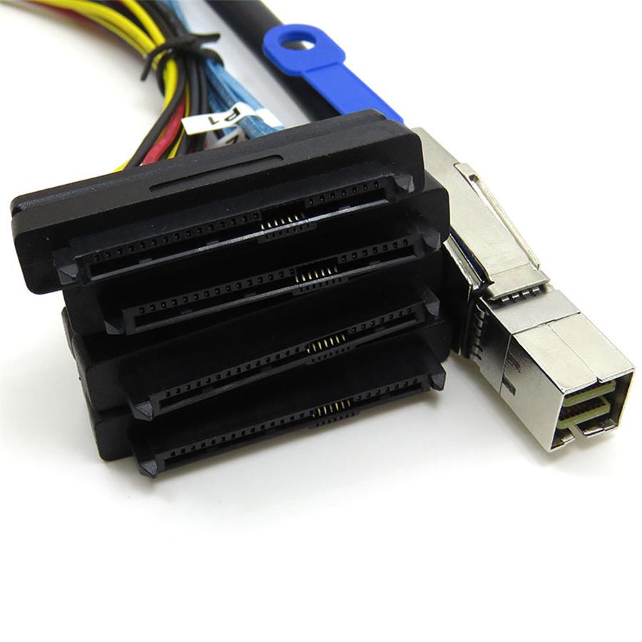Ekstern harddiskkabel Mini SAS SFF-8644 til SFF-8482 serverdatatilbehør