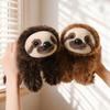 Knuffelige Lachende Luiaard Pluche Speelgoed Pluizig Levensgetrouw Liggende Houding Wilde Luiaard Pop Warme Knuffel Dierenpop Kawaii Woondecoratie