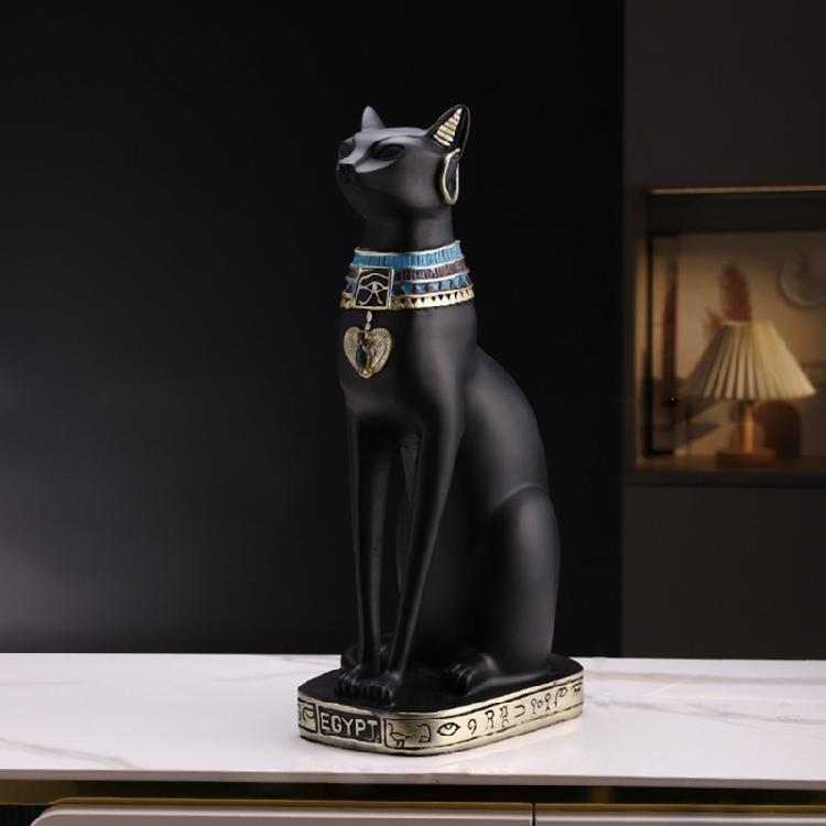 Egypts Cats Goddess Bastet Statue Collectible Figurine Egypts Souvenirs Resin Bastet Sculpture for Home Desktop Decors