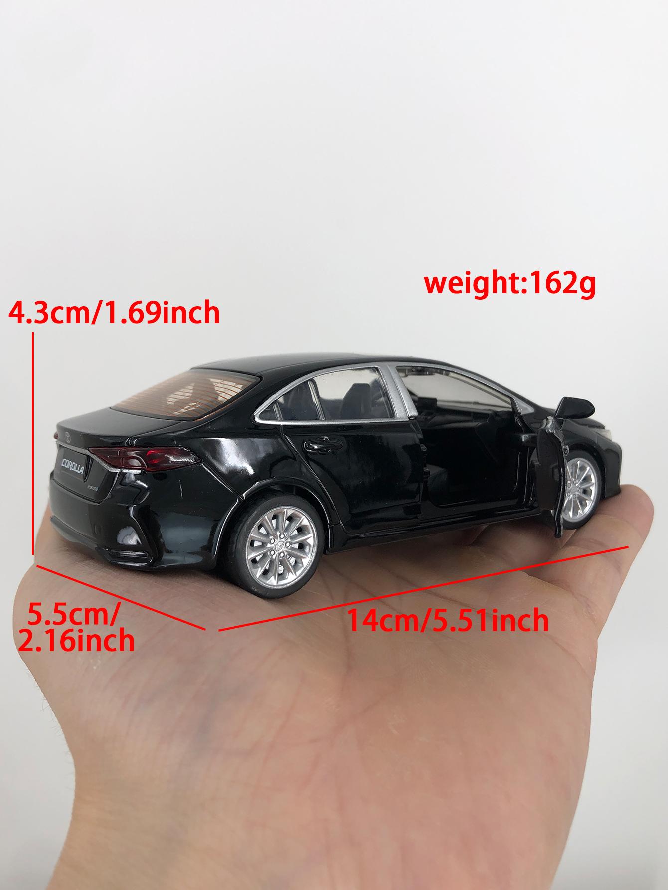 

CCA 1:33 Toyota Corolla model car, zinc alloy metal ornament, collectible gift car чорний