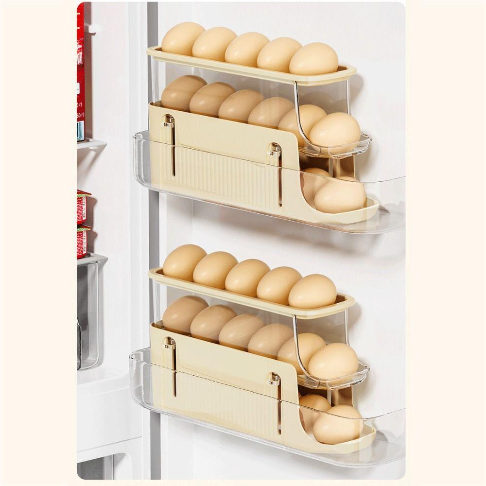 Removable Rolling Eggs Storage Tray Holds 17 Eggs Egg Holder Refrigerator Egg Holder  Kitchen