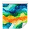 Turquoise, Gold and Sea Blue Ink Wallpaper for Living Room and Bedroom 50x1000