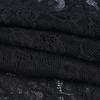 Women's Black Lace Bell Sleeve Halloween Top - Elegant Stand-up Collar