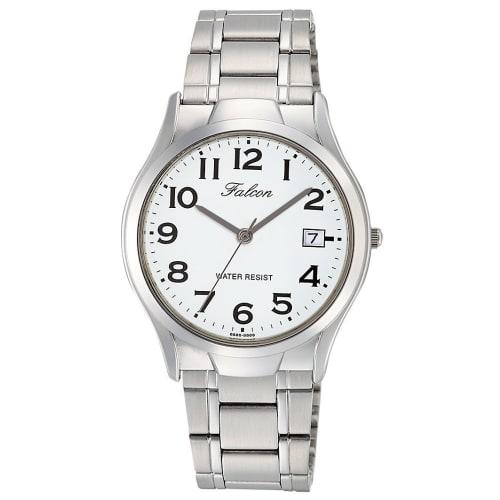 

Мужские аналоговые часы Citizen Q&Q, Водонепроницаемые, Отображение даты, Металлический браслет, D012-204, Белые