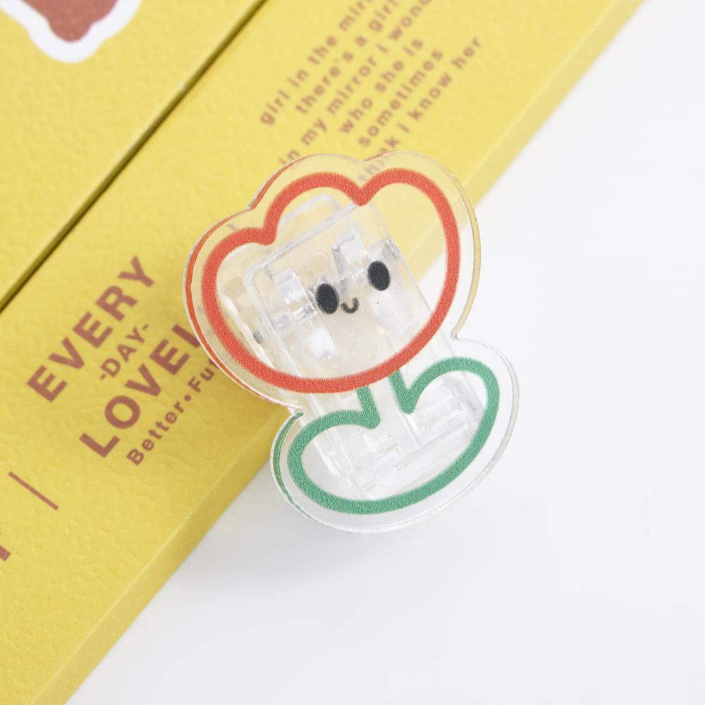 Clamp Letter Clip Page Holder Cartoon Transparent Clip Snacks Sealing Clip Paper Clip Binder Clips