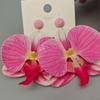 Korean Style Flower Earrings Exaggerated Flower Drop Earrings Butterfly Orchid Earrings  Wedding