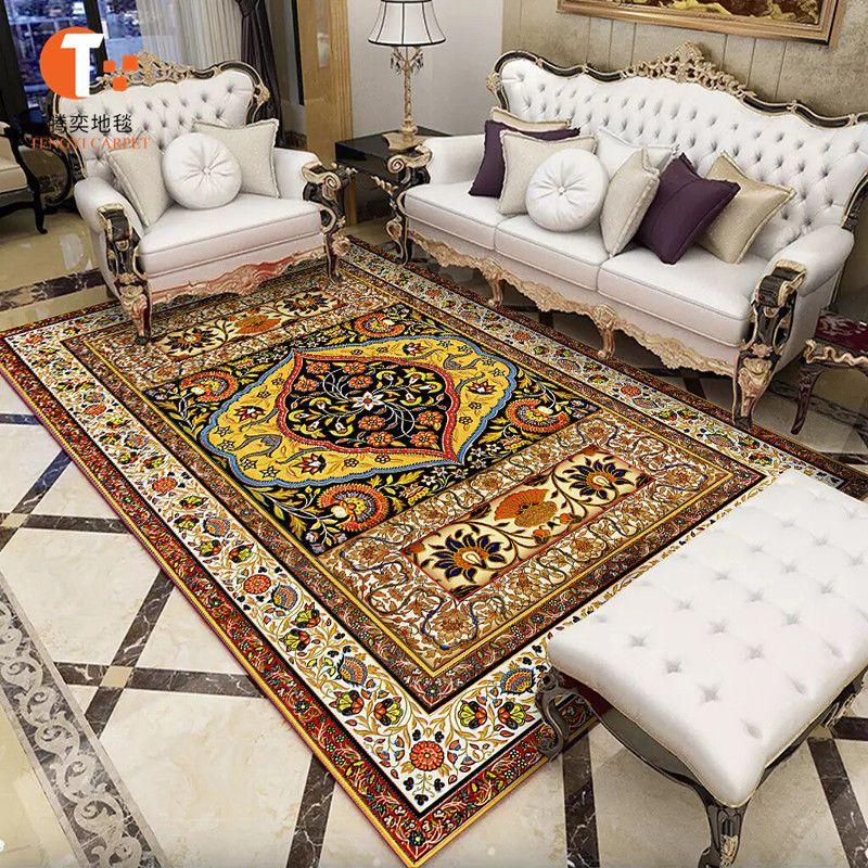 Turkish Bohemian Persian Area Rug Large Carpet Rug for Living Room Bedroom Sofa Doormat Decoration,Kitchen Non-slip Floor Mat
