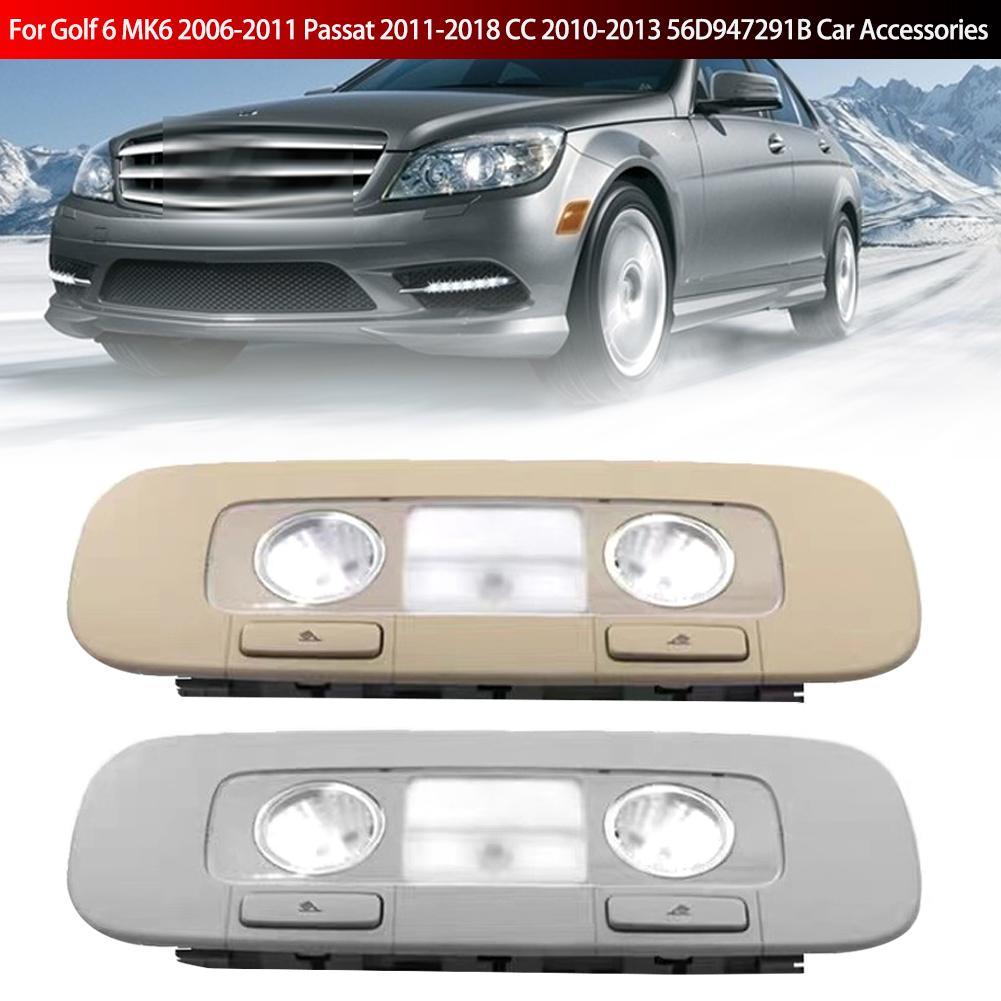 

Car Interior Rear Reading Lamp Dome Light with Switch for CC 2010-2013 56D947291B Accessories бежевий