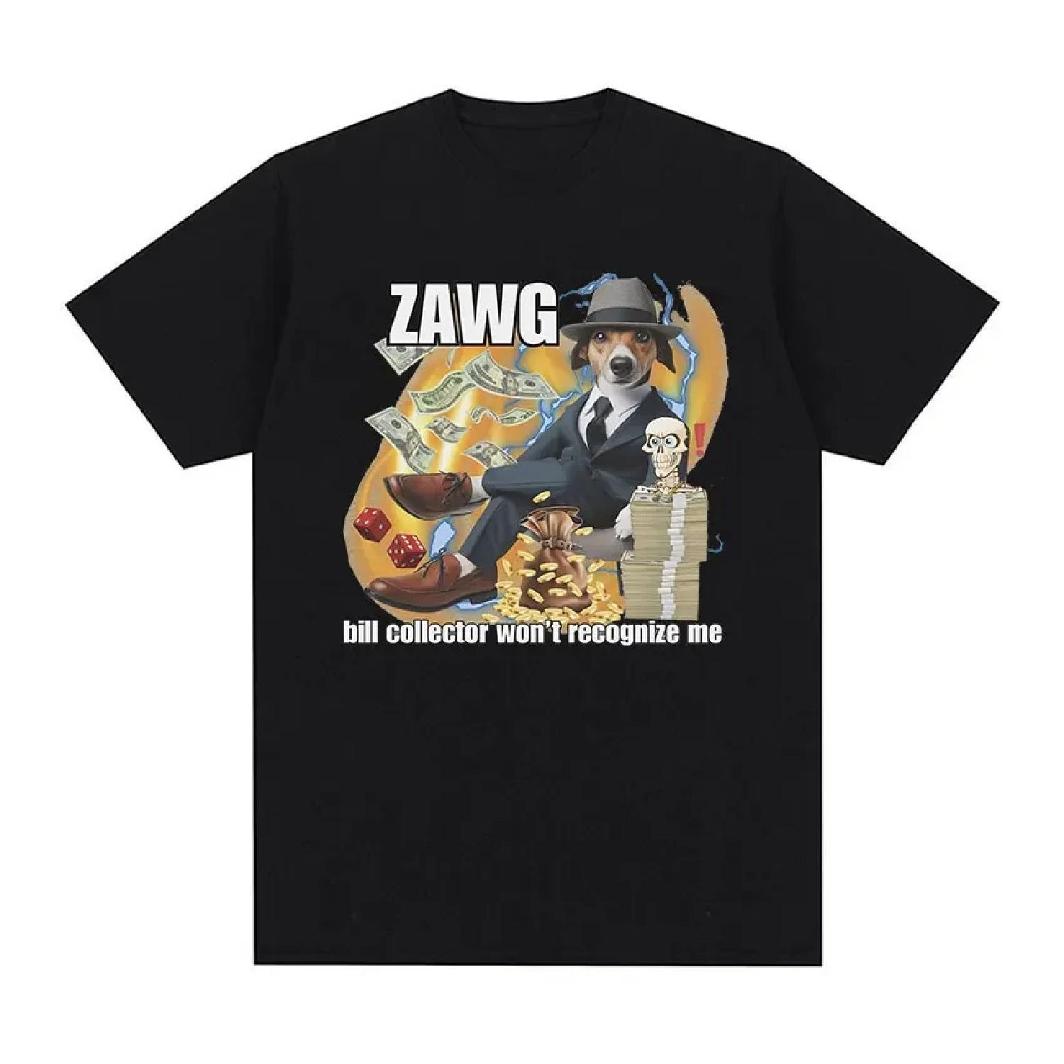 Funny Bill Collector Meme Graphic T-shirt Men Retro Fashion O-Neck Oversized T-shirts Unisex Casual Cotton Short Sleeve T Shirt S