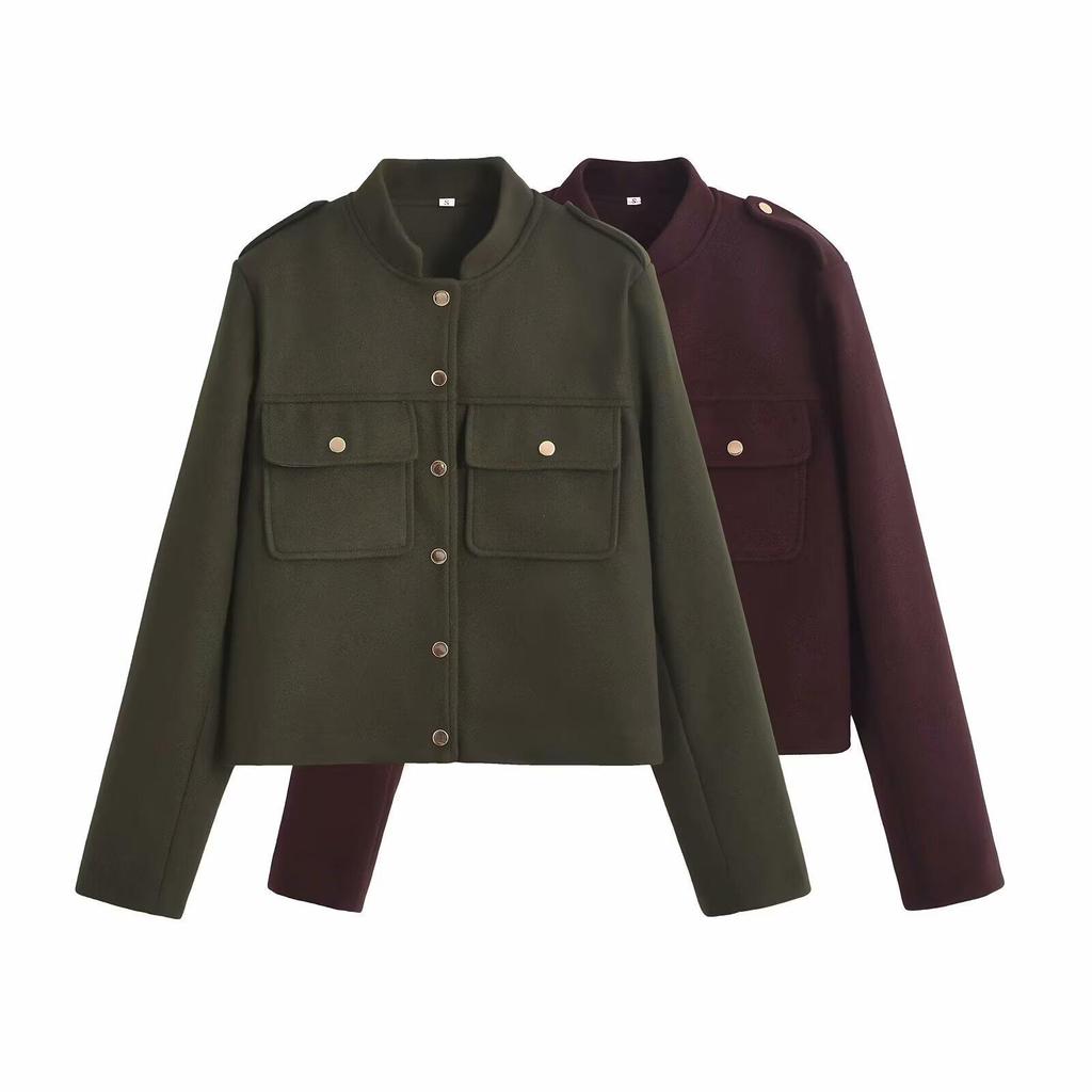 2024 Autumn Women's European & American Style Soft Short Jacket Coat