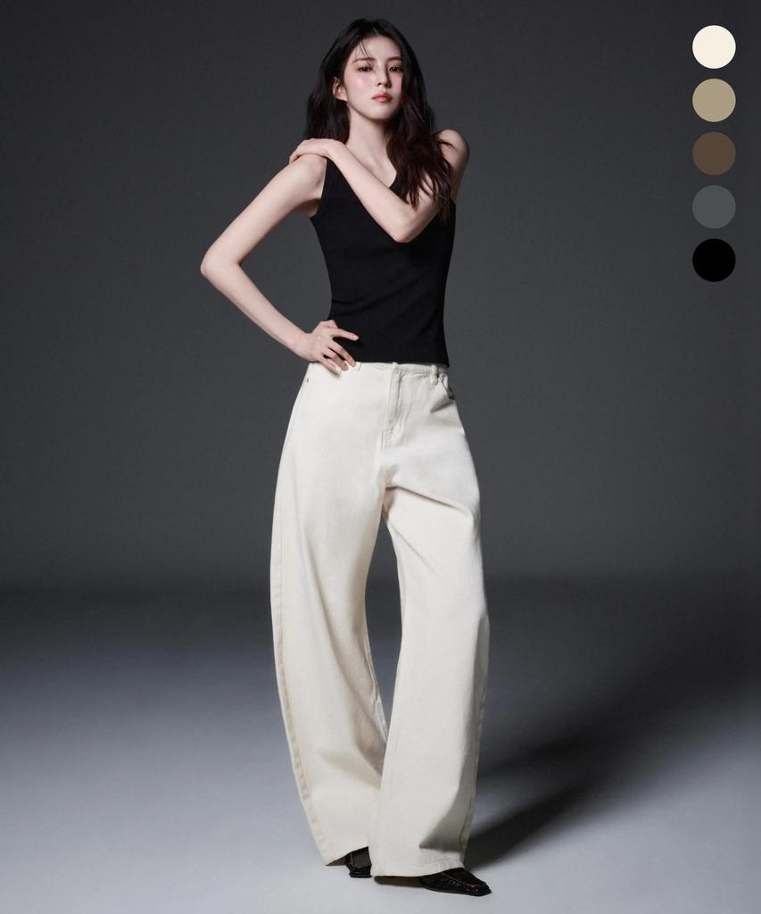 MUSINSA STANDARD WOMAN Women'S Cotton Curved Pants (5 Colors) (Type A)