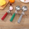 Plastic Handle Ice Cream Ball Scoop Stainless Steel Fruit Scoop Ice Cream Digger  Watermelon