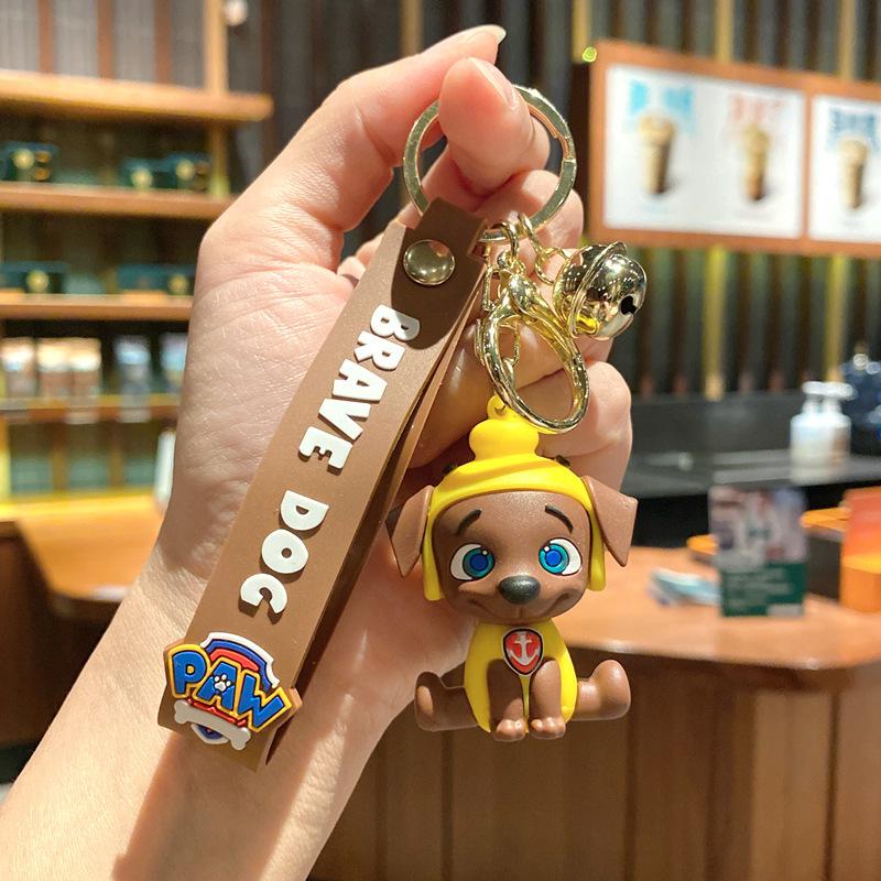 Animated Cute Puppy Ground Marketing Stall Keychain Couple Bag Car Key Chain Small Gift