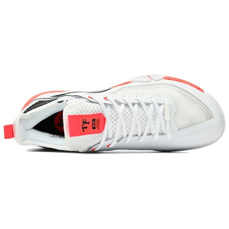Li Ning Slip Resistant Abrasion Resistant Low Top Badminton Shoes Unisex White AYAT003-3