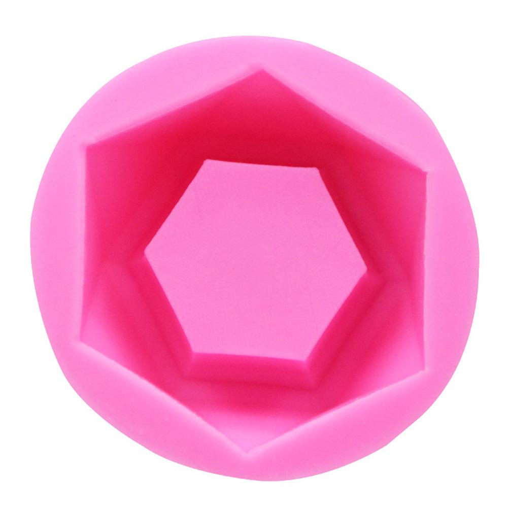 

Hexagonal Silicone Mold Diy Flower Pot Vase Mould Office Decoration Clay Aromatic Gypsum Mould Hexagonal flower pot#1