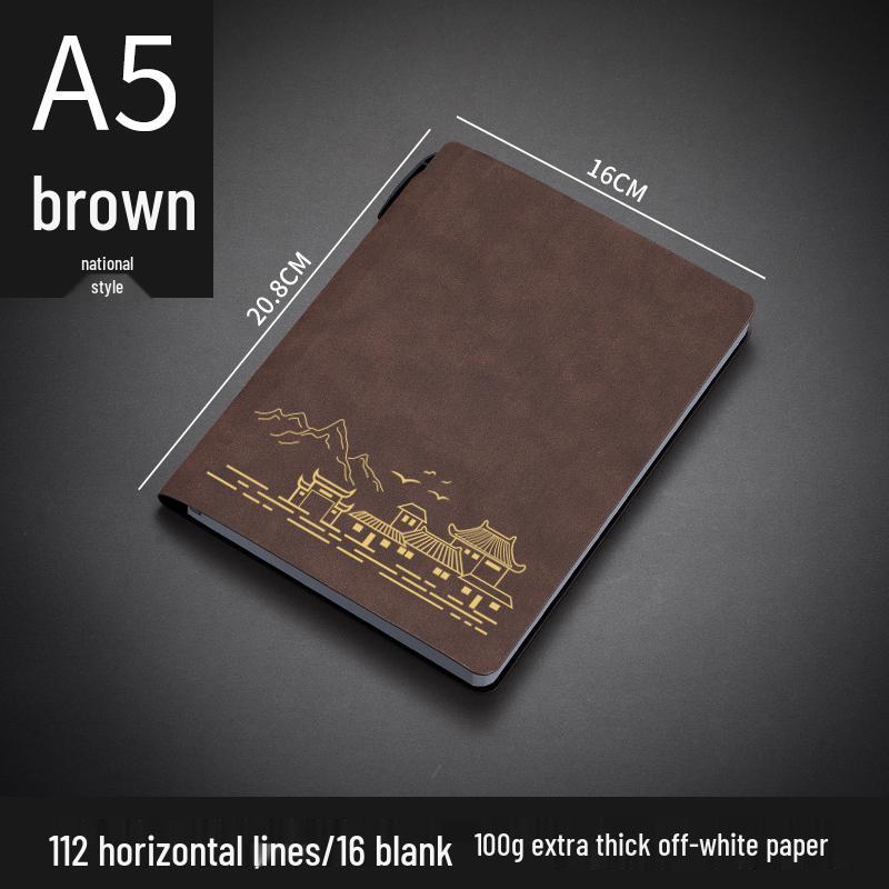 Customizable Sheepskin Notebook with Pen & Free Engraving - Company Logo 2025 Diary, A6/A5/B