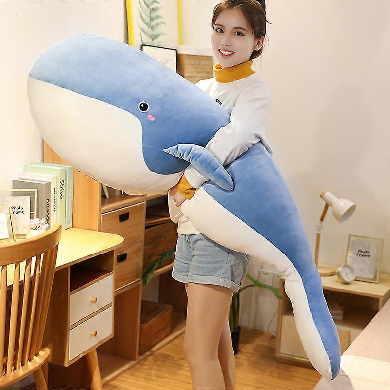 Whale Stuffed Animal Cute Large Whales Plush Sea Ocean Pillow Toys Super Soft