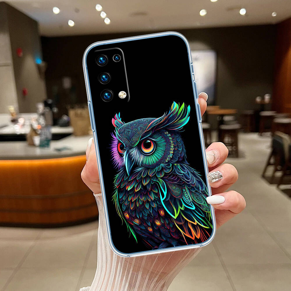 Cartoon Art Owl Phone Case for Motorola G14 G15 G24 G30 G31 G32 G34 G41 G42 G51 G52 G50 G60S G60 G62 G72 G71 G73 G84 G85 G200 E32
