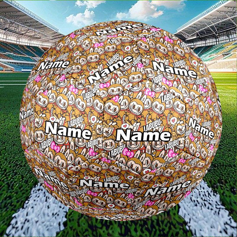 Custom Name Personalized Labubu Print Size 5 Soccer Ball Training & Match Football, for Team, Kicking, Gift for Football Enthusiasts
