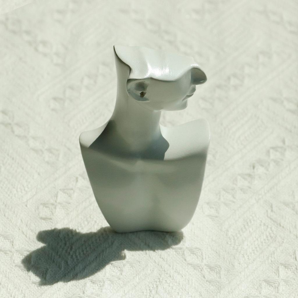 1pc Resin Side Face Mannequin Jewelry Display Stand Head Bust Portrait Necklace BraceletS Earrings Jewellery Storage Rack Holder